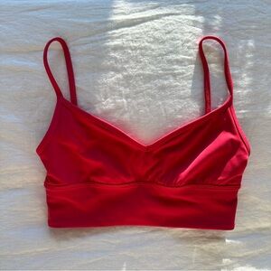 Lululemon Align Sweetheart Bra in Cherry Mist / Cerise